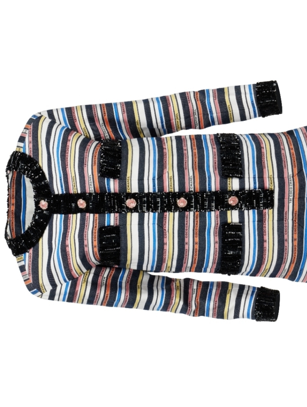 CHANEL Multicolor Striped  Midi Dress, Ribbon Collection - Picture 8 of 16